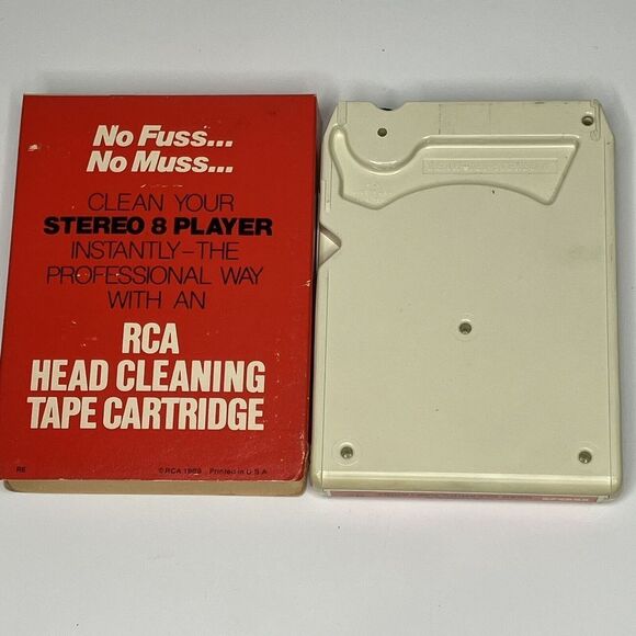 RCA 8-Track Stereo Head Cleaning Tape Cartridge 8THC-100 - Picture 2 of 4